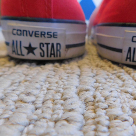 Red Chuck Taylor Converse Unisex 8 All Stars Vans - Picture 6 of 6